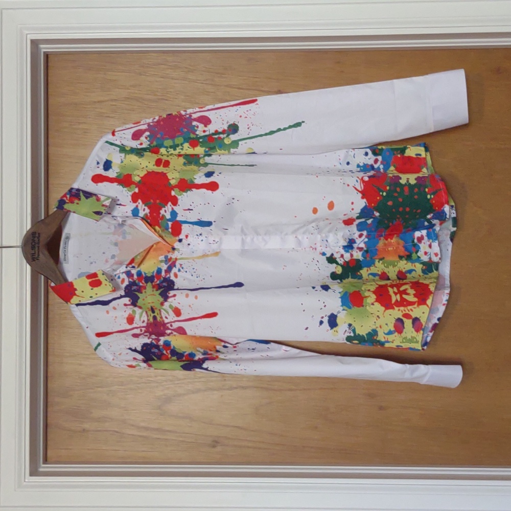 🤑 FINAL DROP! Paint Drip Button Up Shirt - Picture 3 of 10
